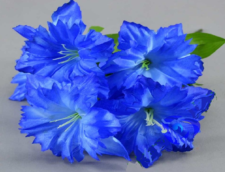 цветы иск. Букет Нарцисс 6 гол. 40см голубой/МЦ