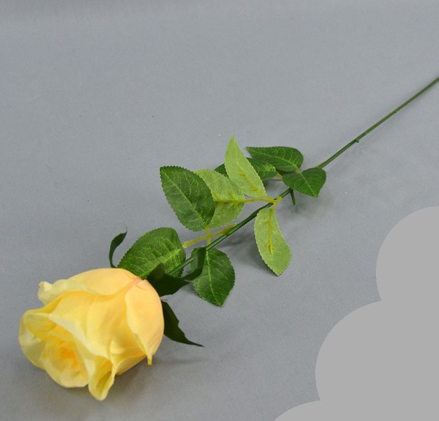 цветы иск. Роза 70 см кремовая/МЦ