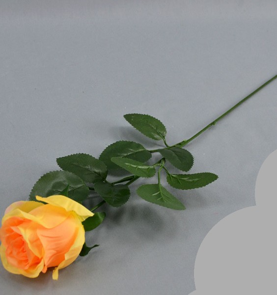 цветы иск. Роза 70 см персиковая/МЦ