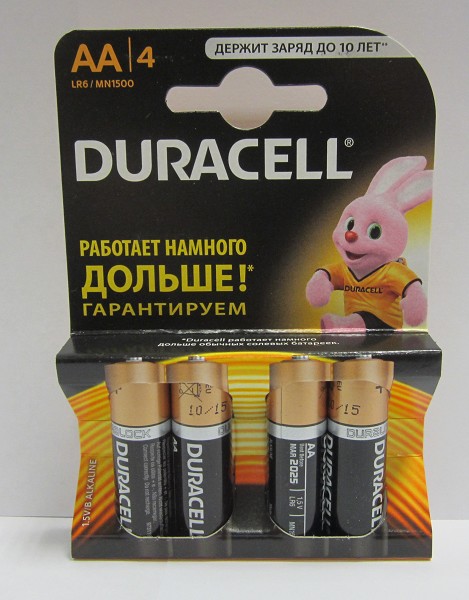 батарейка LR6 Duracell 4шт АА/PG/48