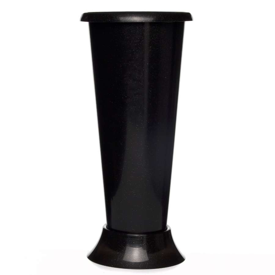ваза д/цветов под срезку d 200мм h 425мм черная/Альтернатива/12