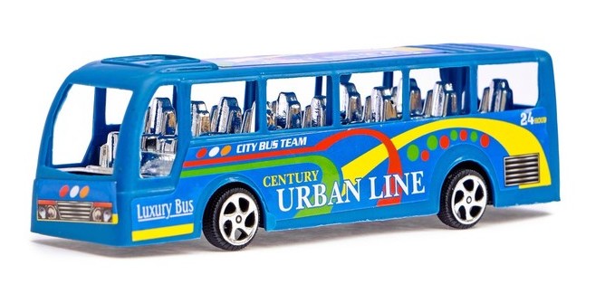 игрушка машина Автобус Городская экскурсия инерц в пакете 14*4*4см /С-Л