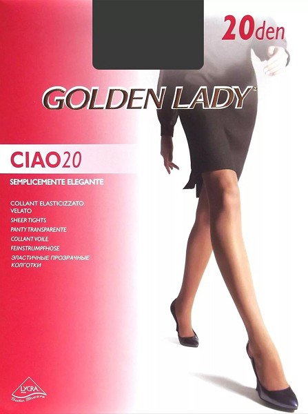 колготки жен. Golden Lady CIAO 20D  3 nero (черный)/Италия/10