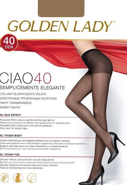 колготки Golden Lady CIAO 40D  3 nero (черный)/Италия/10