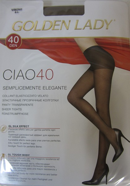 колготки Golden Lady CIAO 40D  4 visone gld (телесный)/Италия