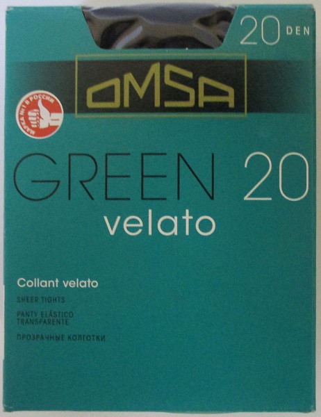 колготки жен. Omsa Green 20D 3 nero (черный)/Omsa