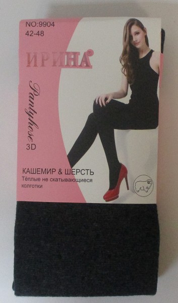 колготки жен. Ирина р.42-48 рис микс (кашемир50% шерсть35% па10% эластан5%) теплые/Текс/10