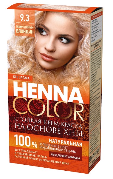 краска-крем д/волос Henna Color  9.3 тон Жемчужный блондин 115мл/Фитокосметик/20