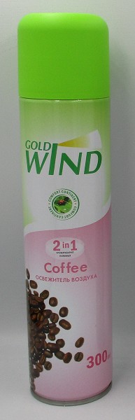 освежитель воздуха Голд Винд 300мл Coffee/Сибиар/12