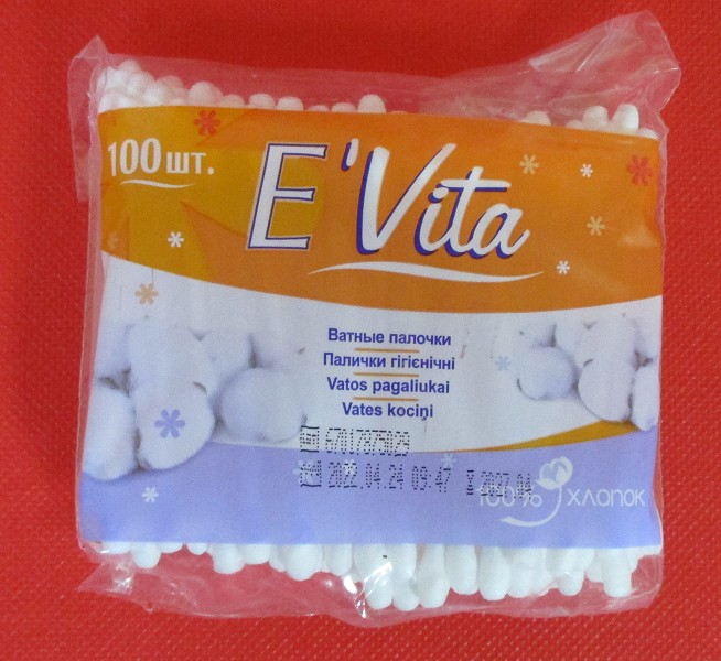 палочки  E`Vita ватн пакет 100шт/Tz/70