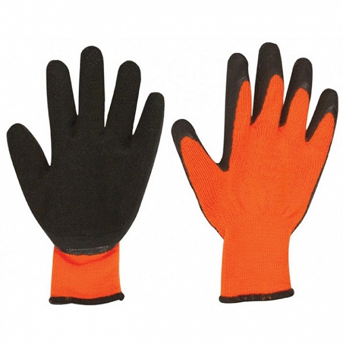 перчатки трикотажные с прорезиненным наладонником №7 