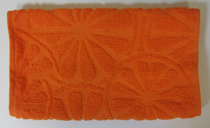 полотенце махр.30*50 пл.400гр/кв.м ЖАп Апельсин оранжевый/Узбек