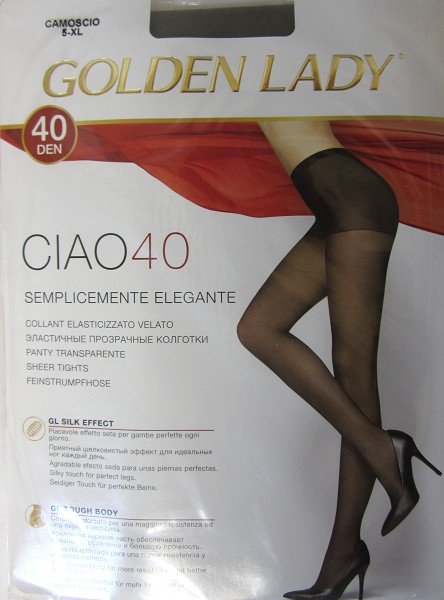 колготки Golden Lady CIAO 40D  5 camoscio (т.загар)/Италия/10