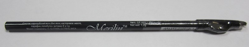 карандаш д/глаз Merilin CP001 черный/с точилкой/дерево 20см/Mrl/12