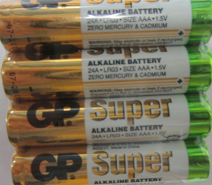 батарейка LR03 GP Super Alkaline S-4 /китай/384x4