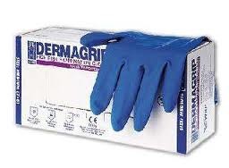 перчатки резиновые (латексные)DERMAGRIP HIGH RISK L/ДэрГр/250x25