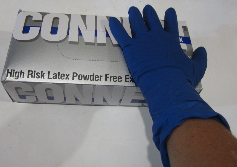 перчатки резиновые (латексные)Glove SDN M/АДМ/250x25