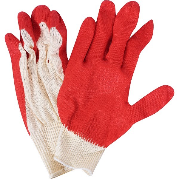 перчатки трикотажные облитые с одинарным покрытием/ХДО/300x10