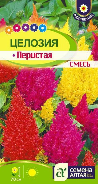 семена цветы Целозия Перистая смесь ЦП 0,2гр/СемАлт/10