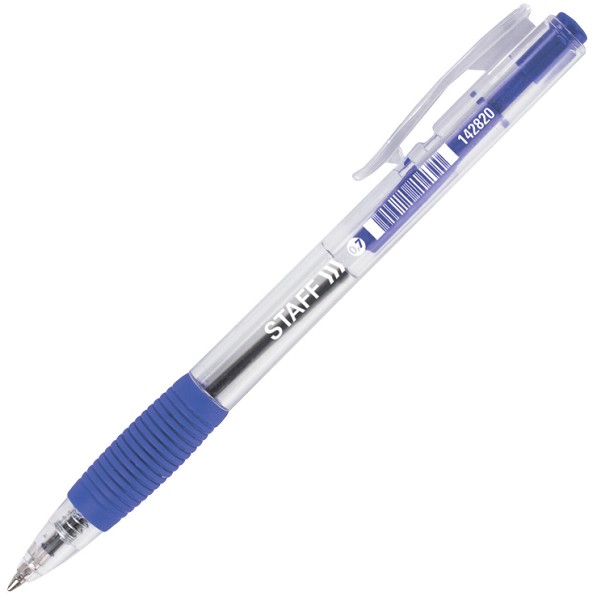ручка шар. автоматич. синяя,0,7мм Staff Basic/СМН/50
