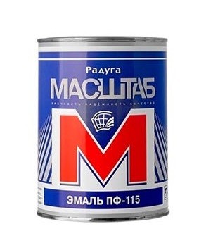 эмаль ПФ 115 шоколадная 0,8кг Масштаб/Радуга/14