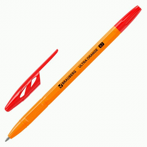 ручка шар. красная 0,7мм Brauberg Ultra Orange /СМН/50