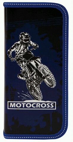 пенал 1-отд. Motocross 190*90мм ламинир.картон Пифагор/СМН