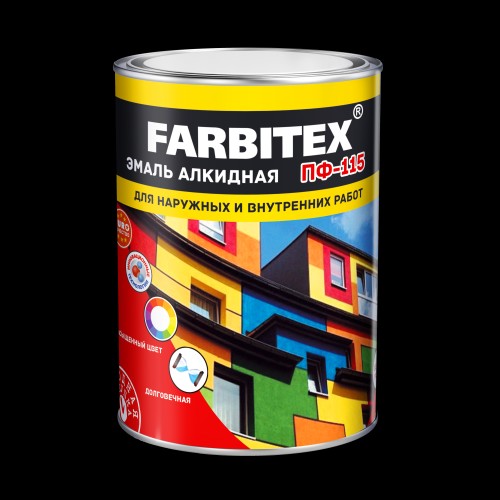 эмаль ПФ 115 персиковая 5 кг/Farbitex/4