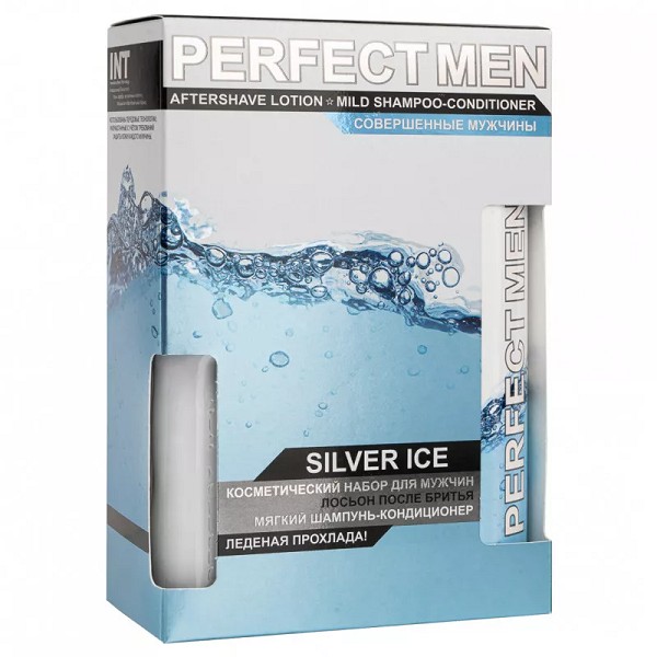 п.набор муж. Perfect men Silver Ice' (ш-нь 250мл+лосьон п/бритья 100мл)/XXI/12