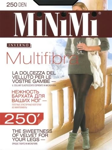 колготки жен. Minimi MULTIFIBRA 250D  2 nero (черный)/Италия