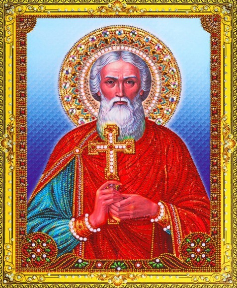 мозаика 40*50см Алмазная живопись 273 икона Св.Владимира/Рос