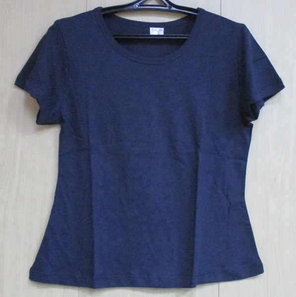 футболка жен. Ромашка Однот. р.48 (маломерит, на р.44) тем.синяя (100% хлопок)/Текс