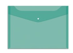 папка -конверт на кнопке А4 150мк зеленая (162528)/Спейс/100x10