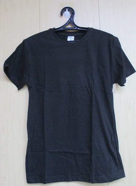 футболка муж. Премиум р. 48(маломерит,на 44) однотон. черная (100% хлопок)/Текс