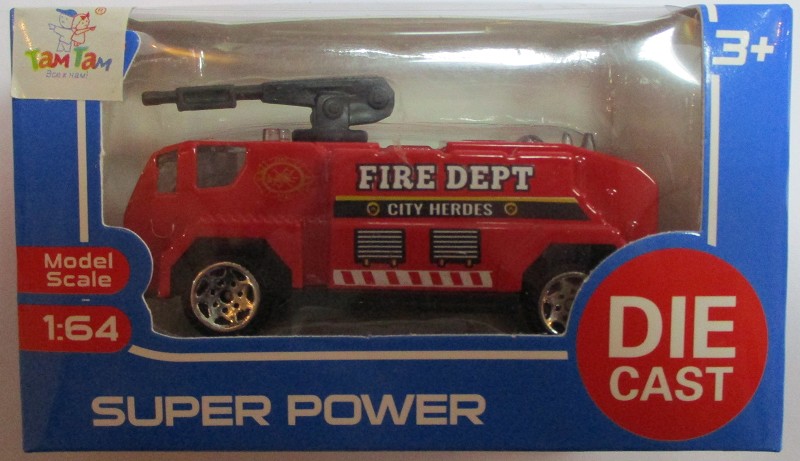 игрушка машина Пожарная инерц  9.8х3.9х5.8см/АТМ