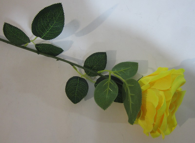 цветы иск. Ветка Розы микс h-8 d-9 62см/МЦ