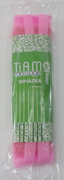 губка д/тела мочалка банная массаж.Tiamo 