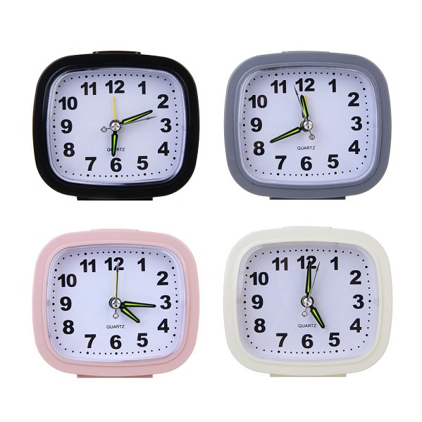 часы будильник LADECOR CHRONO с подсветкой, 10x3,5x9см, 1*АА, пластик, в асс./Г-Ц/8