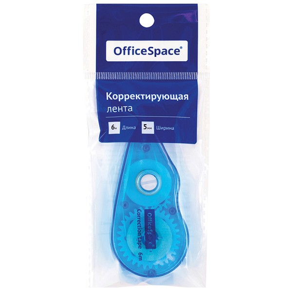 корректор лента 5мм*6м пакет OfficeSpace 252646/Рел/12