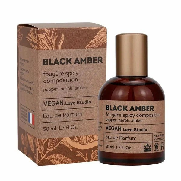 туал/вода жен 50мл Vegan Love Studio Black Amber (Веган Блэк Эмбер) /Дельта/12