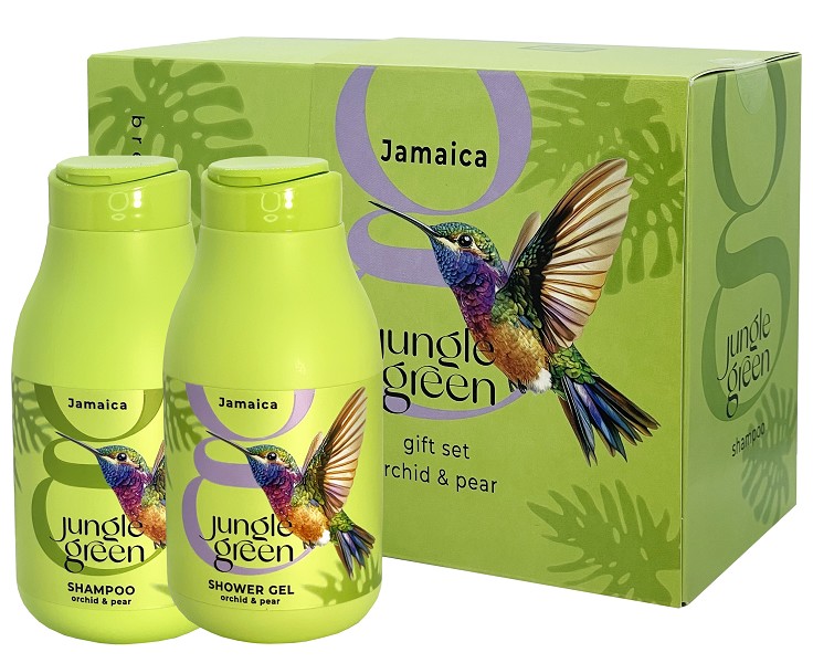 п.набор жен. №542 Jungle Green JAMAICA (ш-нь 250мл+гель д/душа 250мл) Колибри/Фестива/6