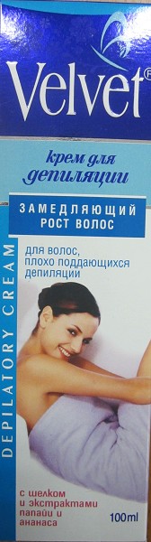 депилятор Вельвет 100мл замедляющий рост волос/Тим/16