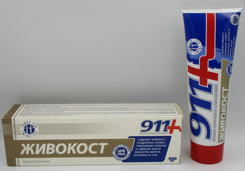 911 100мл Живокост гель-бальзам д/суставов/ТТэк/40