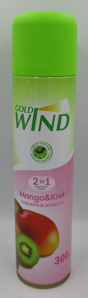 освежитель воздуха Голд Винд 300мл Mango & Kiwi/Сибиар/12