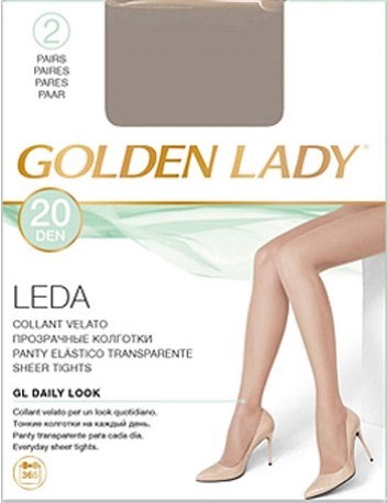 колготки жен. Golden Lady LEDA 20D  3 daino (св.телесный)/Сербия/10