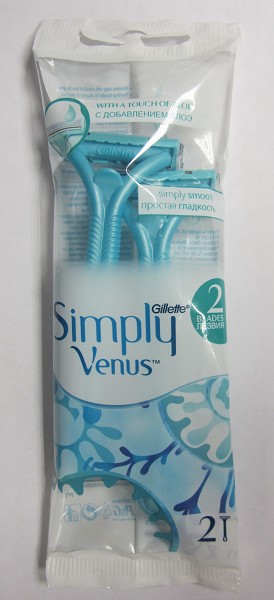 станок д/бритья однораз. жен Venus-2  2шт/Gil/24