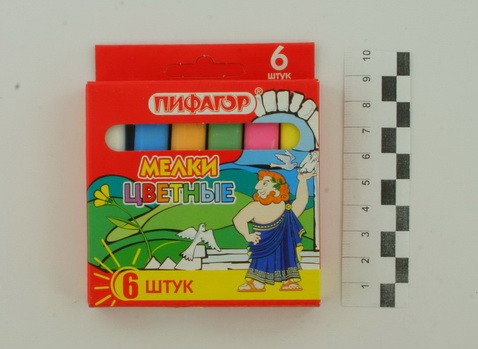 мел цветной  6шт 