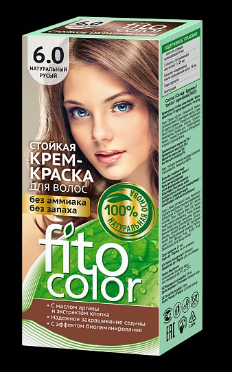 краска-крем д/волос Фитоколор 6.0 тон натур/русый 115мл/Фитокосметик/20