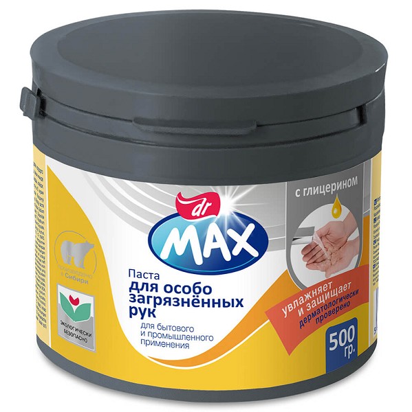 ч/с Паста д/рук Dr.MAX  500мл очищающая с глицерином /Tz/16