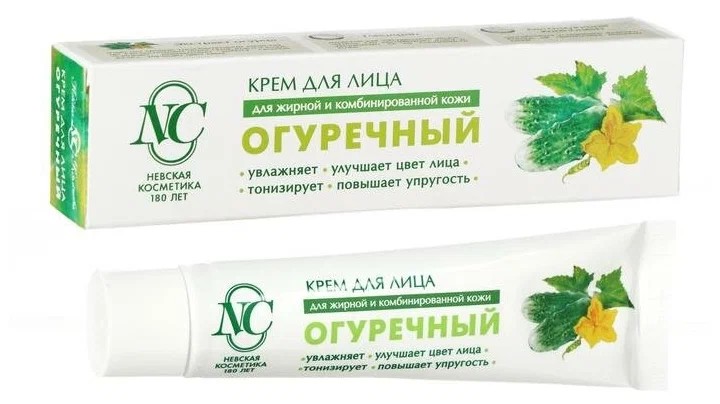 крем д/лица Огуречный 40мл д/жирн.и комб/кожи в/ф/НК/36